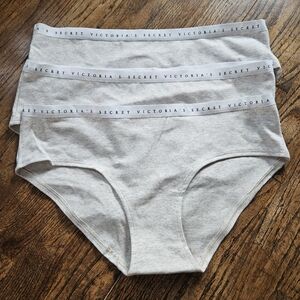 Victoria's Secret Light Greige Hipster Panties Trio